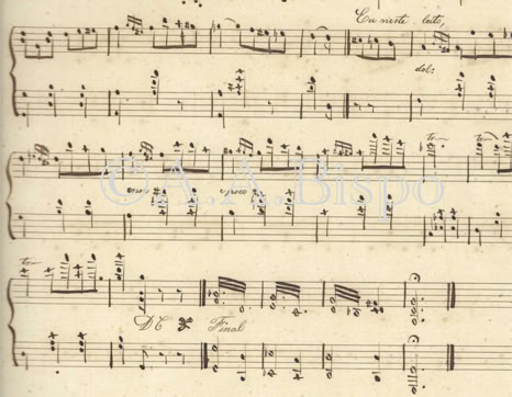 Recitativo A Noite Tempestuosa. Ao piano. Autor desconhecido. Pesquisa A.A.Bispo