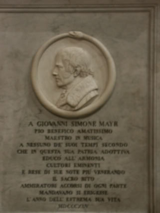 Tumulo de Simon Mayr. Bergamo