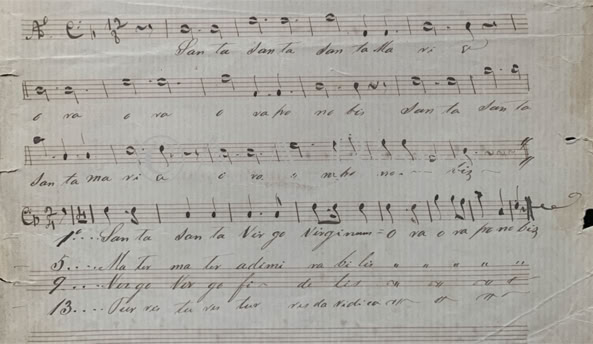 Ladainha de Nossa Sra. da Piedade de Mamede de Campos.Acervo A.A.Bispo. Copyright