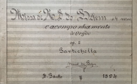 Missa N.S. do Belem de Manoel dos Passos 1894, S. Paulo. Arquivo 'A.A.Bispo