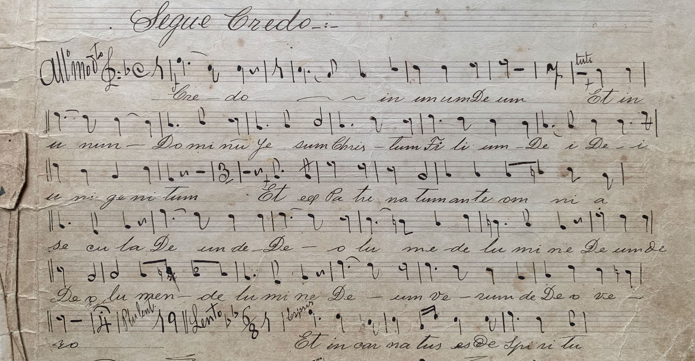Missa de Louis Battmann, compositor francês-alsaciano cujas obras foram muito difundidas no Brasil na segunda metade do século XIX. Pesquisas de A.A.Bispo da década de 1960.
