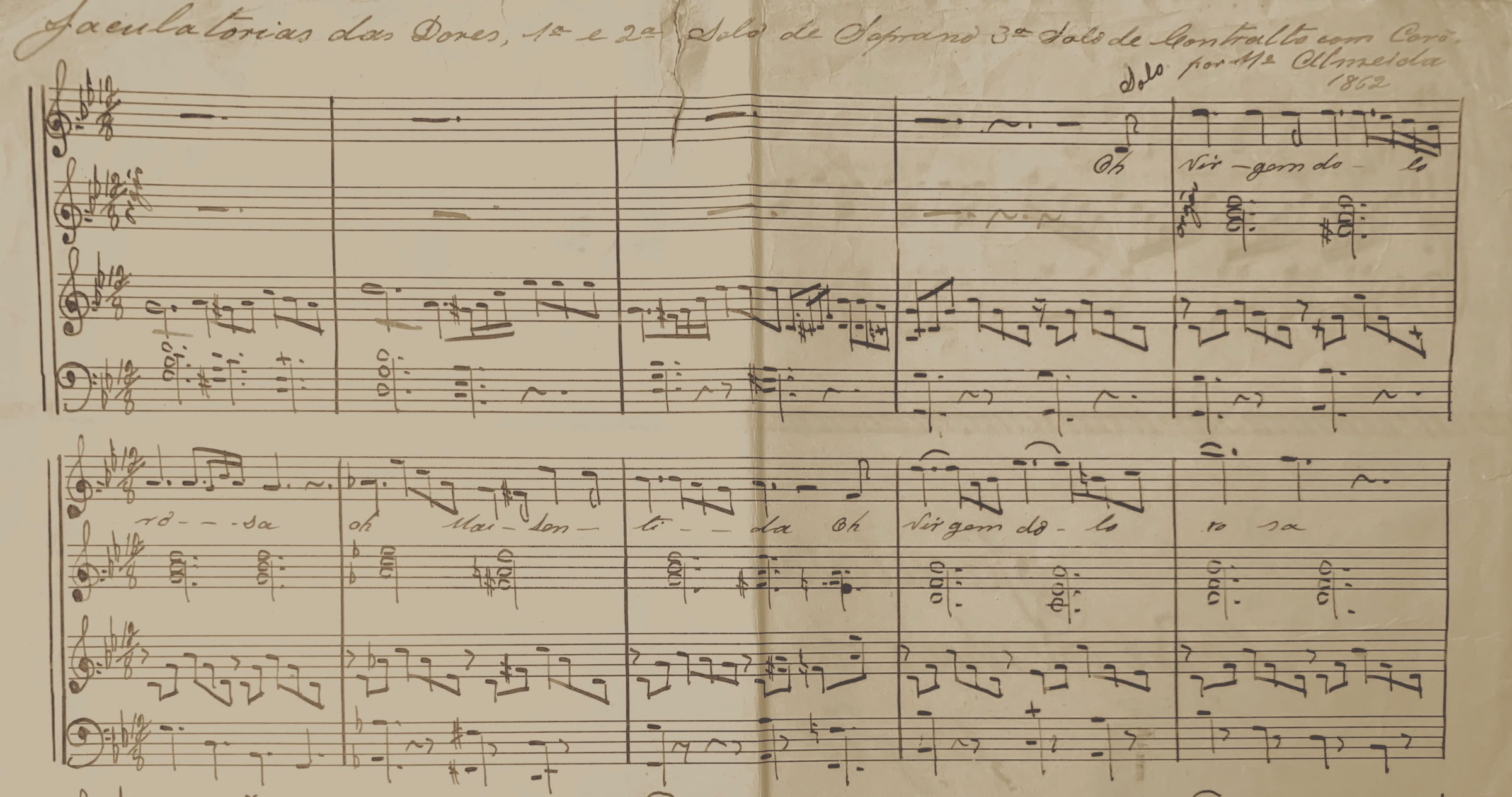 1a. das Jaculatórias das Dores de Antonio José de Almeida, S.Paulo século XIX. Arquivo A.A.Bispo.. Copyright