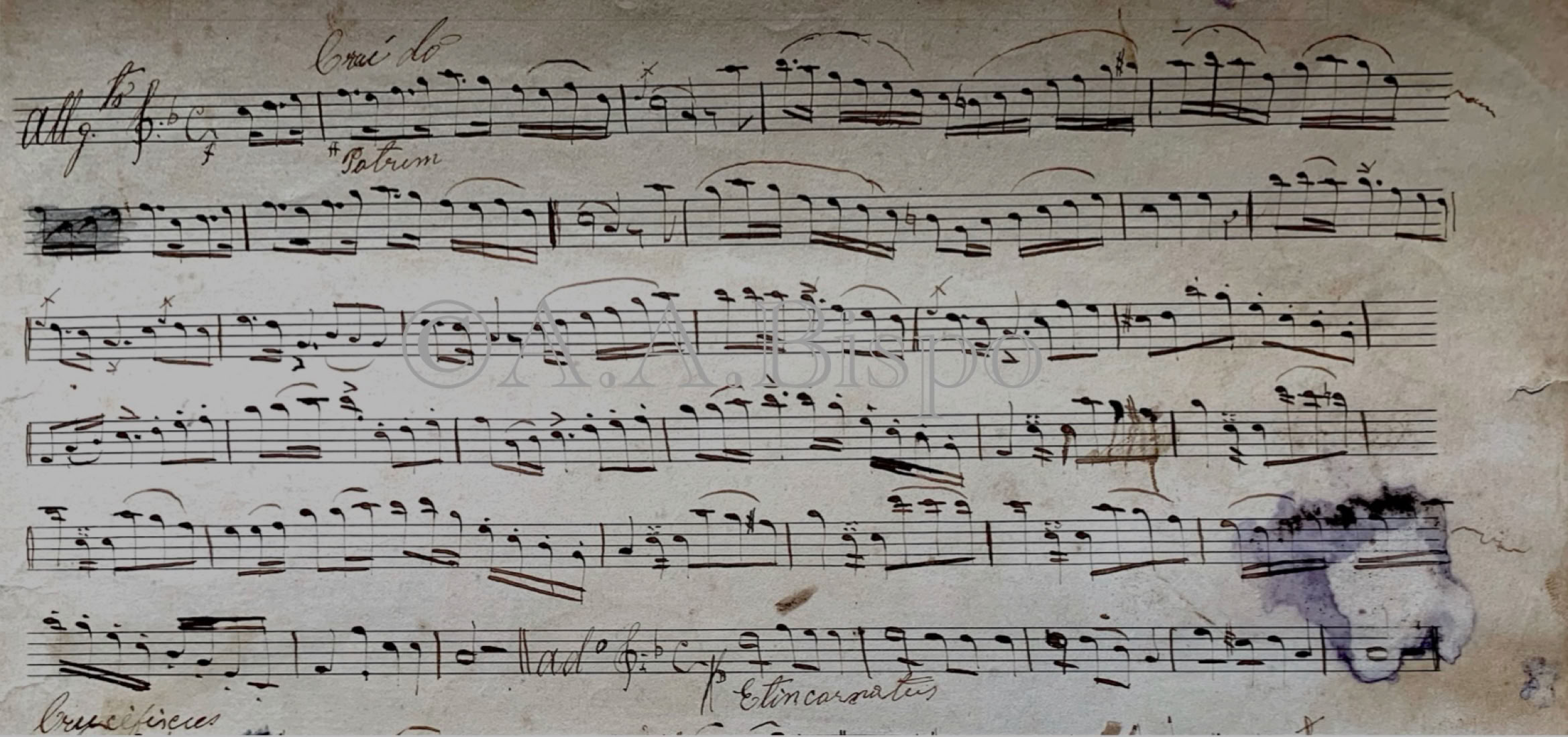 Credo composto por J. Romão da Silva Prado, cantado em Jundiaí e Pirapora do Bom Jesus no século XIX