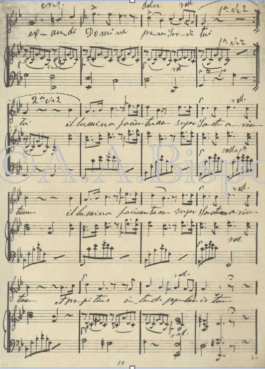 Salve Regina de Tristão Mariano da Costa dedicado a Leão XIII. Exaudi Domine.Acervo A.A.Bispo. Copyright