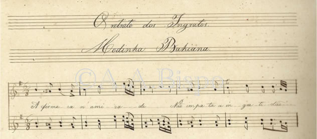 O retrato dos ingratos. Modinha Bahiana. Acervo A.A.Bispo. Copyright