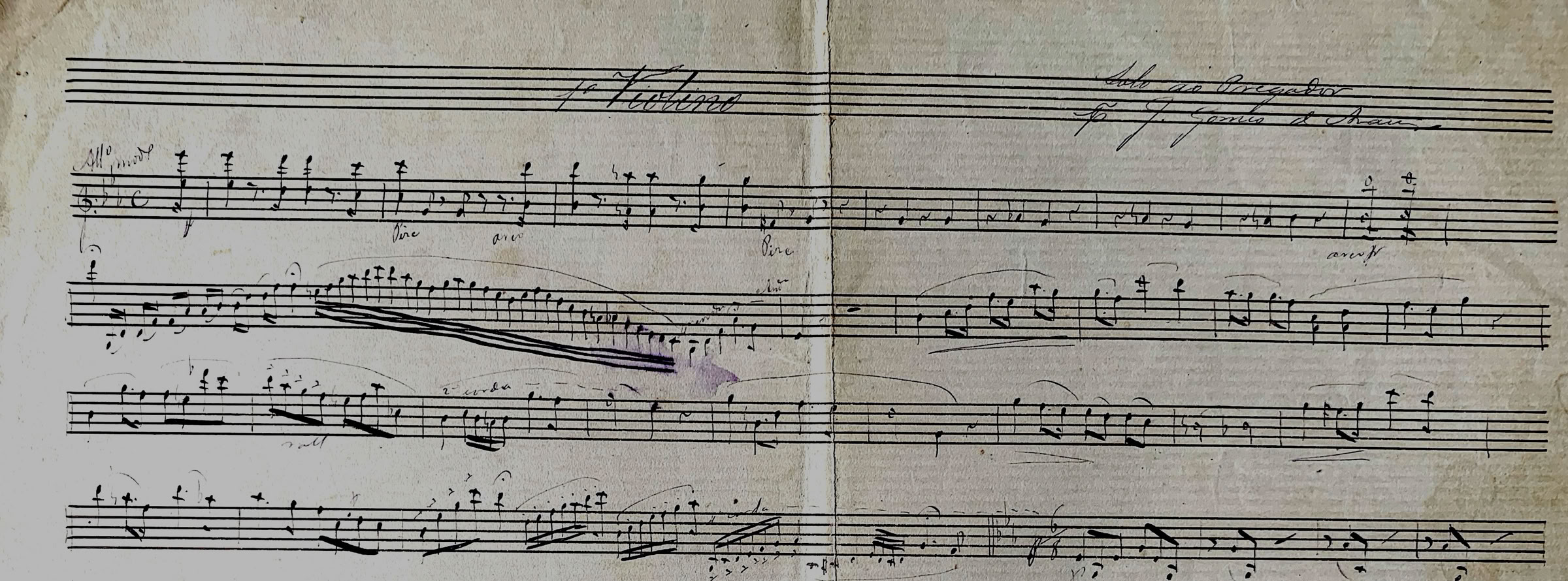 1. Violino do Solo ao Pregador - Ave Maria - de João Gomes de Araújo. Acervo A.A.Bispo