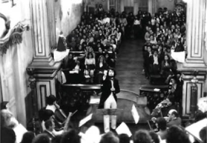 Ürimeira audição da Missa N.S. do Belém de Manoel dos Passos, S.Paulo 1974