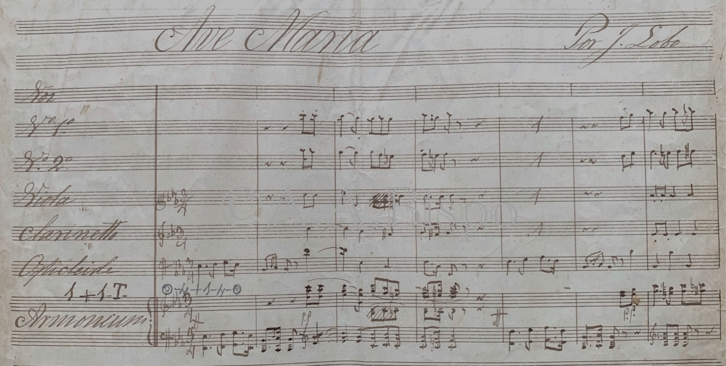 Ave Maria do compositor  José Mariano da Costa Lobo, Itú e Piracicaba