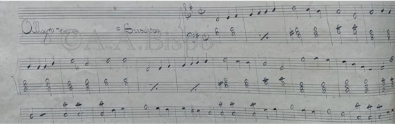 Início do Suscipe da Missa N.S. do Belém de Manoel dos Passos 1894