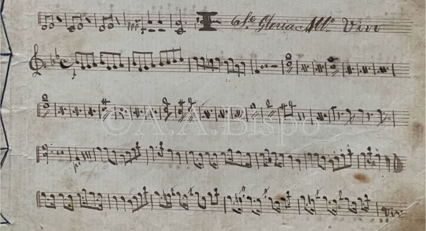 Gloria da Missa S. Pedro de Alcântara de Elias Álvares Lobo. Violino.Acervo A.A.Bispo. Copyright