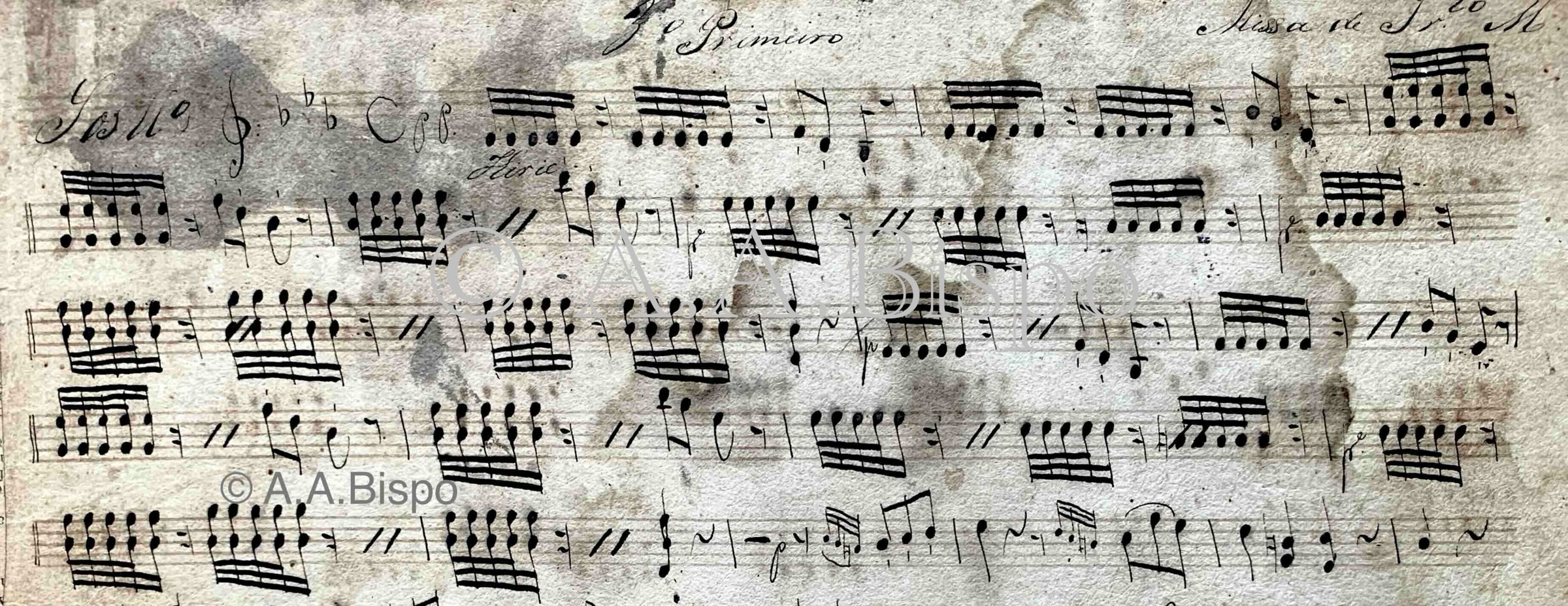 1. Violino da missa em mi bemol de Francisco Manuel da Silva. Pesquisas A.A.Bispo