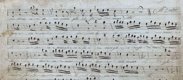 Glorificamus da Missa em Mi bemol de Francisco Manuel da Silva. Acervo Bispo. Copyright