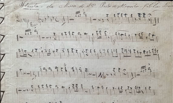 Flauta da Missa S. Pedro de Alcântara de E. Alvares Lobo.Acervo A.A.Bispo. Copyright