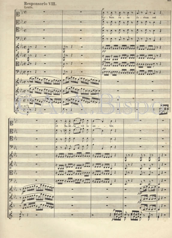 Matinas de Natal do Pe. José Maria Xavier. 1885. Responsoriumn VIII. Acervo A.A.Bispo. Copyright