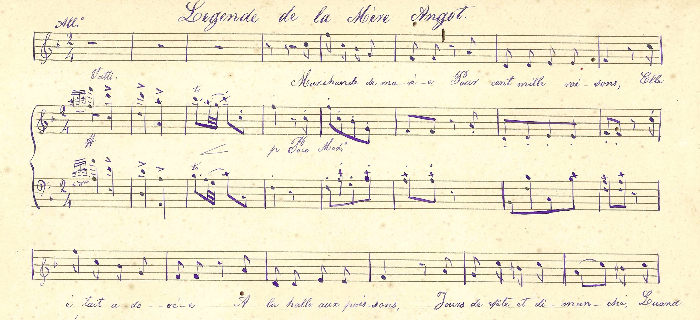 Charles Lecocq, Legende de la Mère Angot. Arquivo A.A.Bispo.